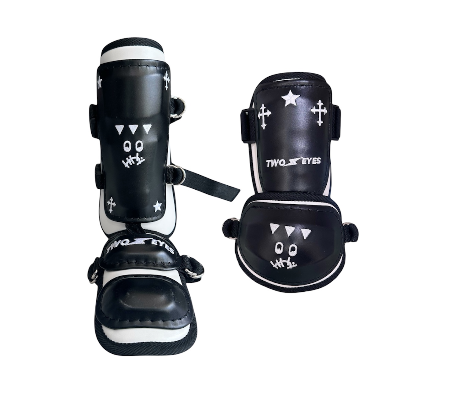 Set de protectores TWOEYES BadBoy 'Piel - Negro'