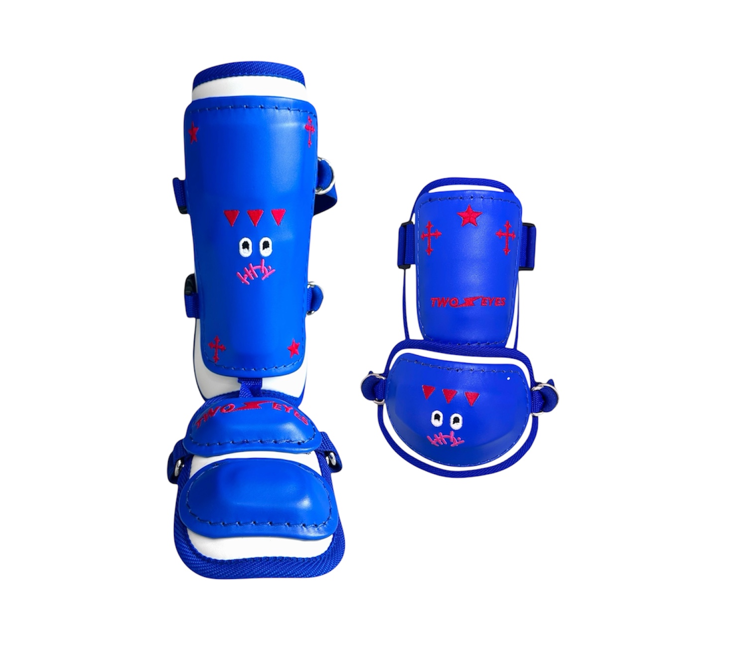 Set de protectores TWOEYES BadBoy 'Piel - Azul Blanco'