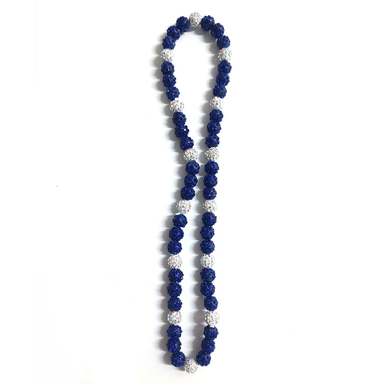 Collares Brillante de color Azul O/ Blanco {20 inch}